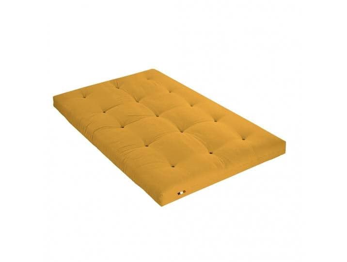 Matelas futon ocre en coton 140x200