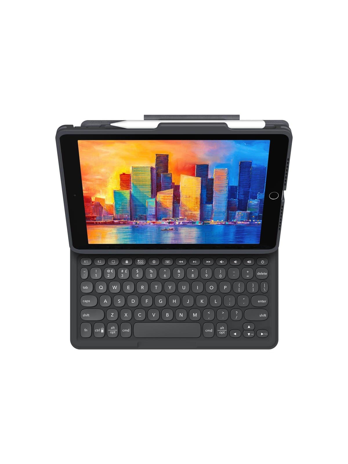 ZAGG Pro Keys - Tastatur & Folio-Set - Nordic ISO - Grau