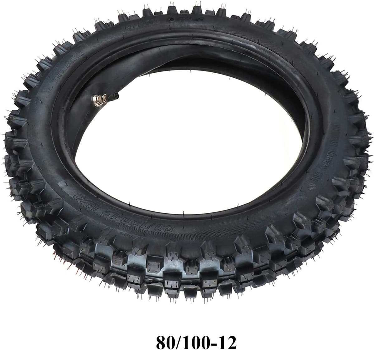 GTBMT 3.00-12 80/100-12 Tire Inch Tyre & Tube 12 Inch Tire for Trail Off Road Dirt Bike Motocross Motorcycle Modify Parts