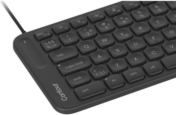 Contour Balance Wired Usb-C Keyboard, Sort