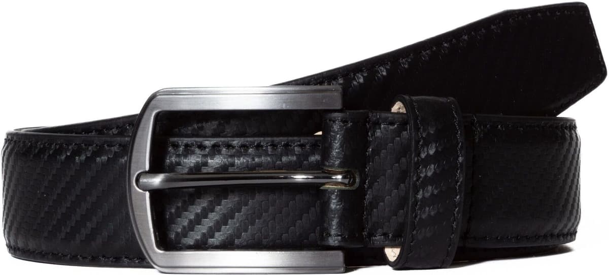 Ledergürtel BA98-COLOGNE "BA98-Cologne Ledergürtel", Herren, Gr. 85, schwarz, Obermaterial: 100% Lammleder LEL., uni, Gürtel Ledergürtel, mit dezent verspielter Schließe