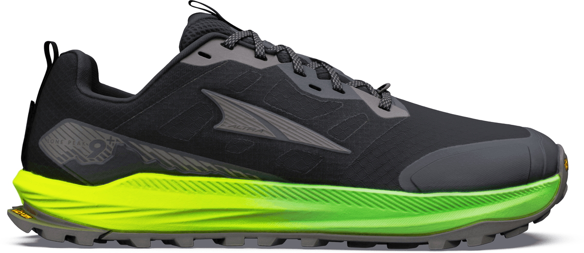Altra Men's Lone Peak 9+ Black/Dark Gull Grey/Green Gecko 42.5