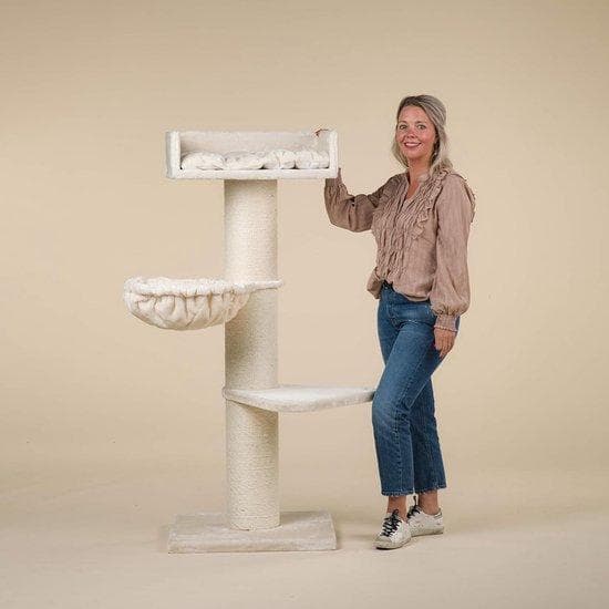 Kratzbaum XXL für große Katzen - Beige