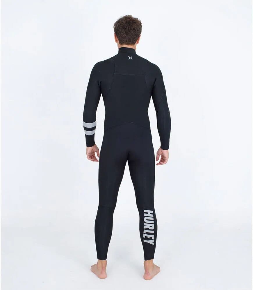 Hurley Traje De Neopreno De Manga Larga Y Cremallera Pectoral Advant 4/3 Mm Black S