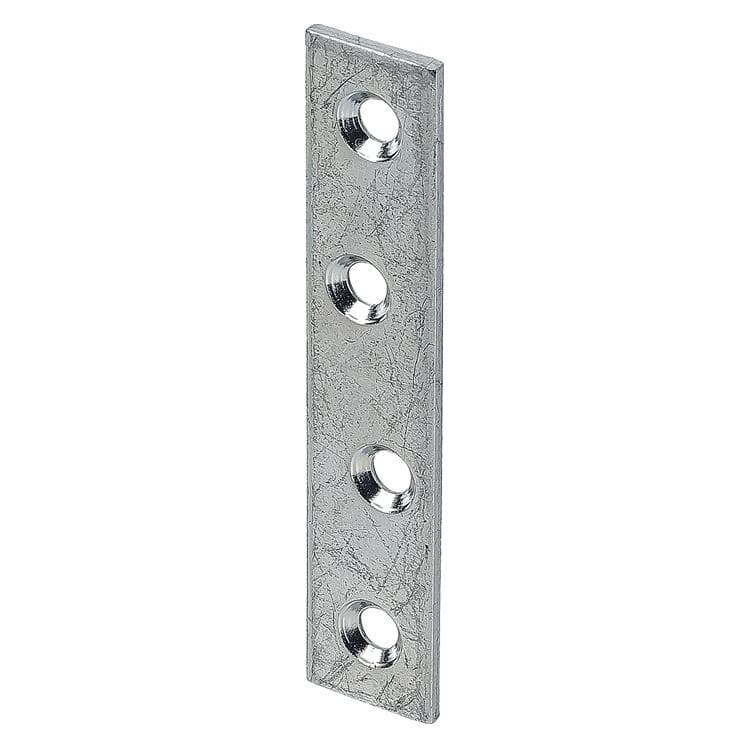 Vormann Verbindungsblech Länge 100 mm Breite 15 mm Stärke 2 mm Stahl blau verzinkt (Verbindungsbleche, 100 Stk.) (000183100Z)