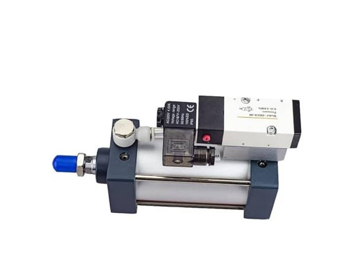 Pneumatisches SC-Standard-Magnetventil, integrierter Zylinder, Bohrung 40 mm Hub, 25–1000 mm Luftzylinder-Set mit Armaturen, Ventilbasis(Scf40x300,GRD9L-R)