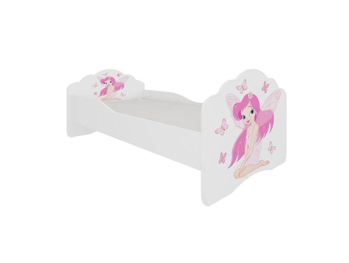 Feldmann-Wohnen Kinderbett Casimo weiß / Motiv Elfe 88 / 164 / 63cm, Weiß, Rechteckig, 70x140 cm, Babymöbel & Kindermöbel, Kinderzimmer & Jugendzimmer, Kinderbetten