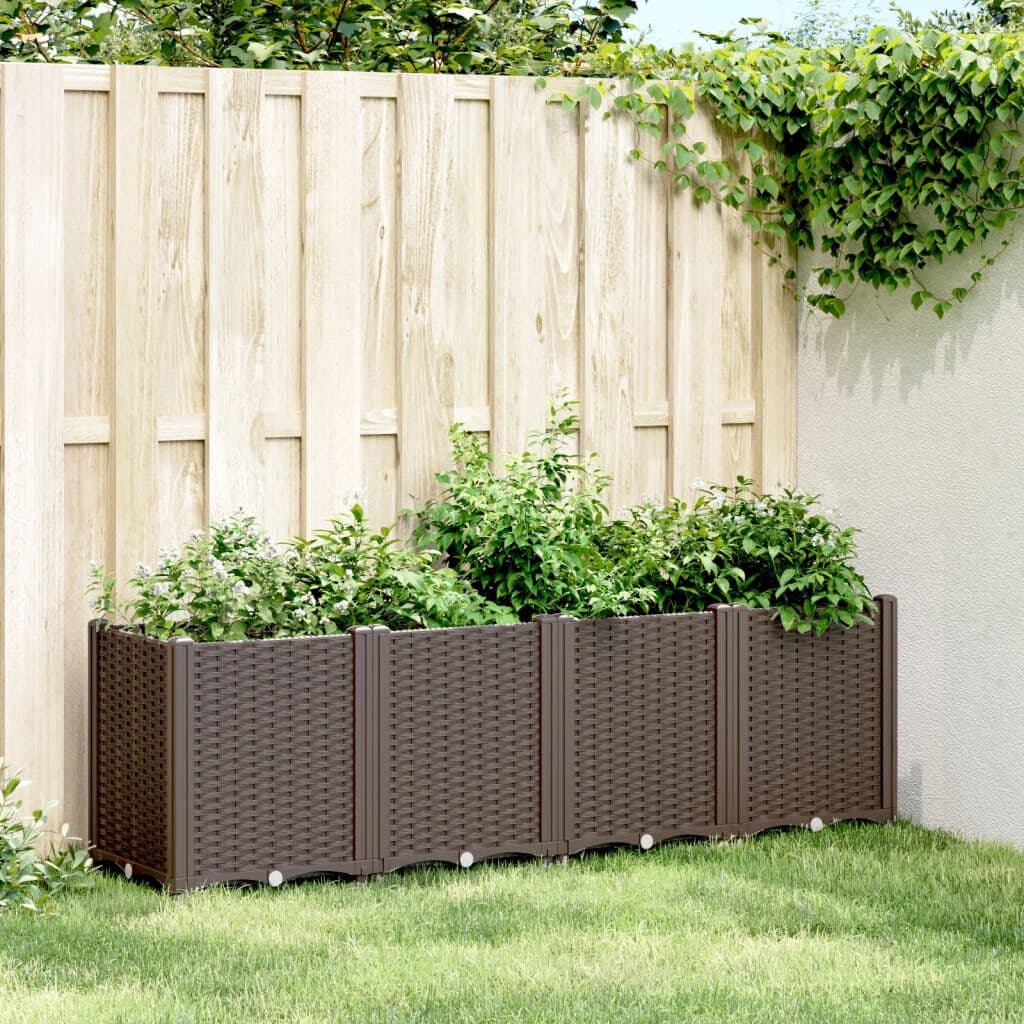 Brayden Studio Benilde Planter Box Brown 53cm H X 40cm D
