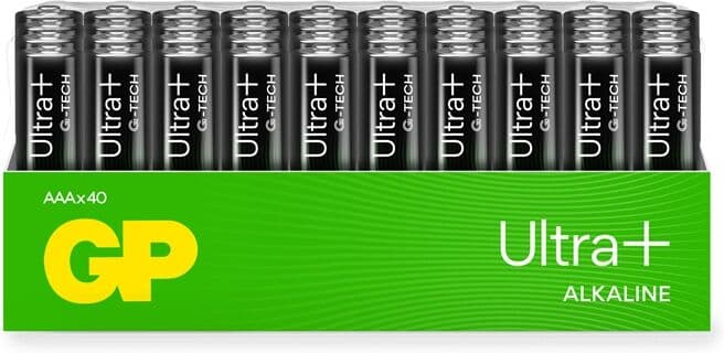 Gp Ultra Plus Alkaline Aaa / Lr03 – 40-Pakning