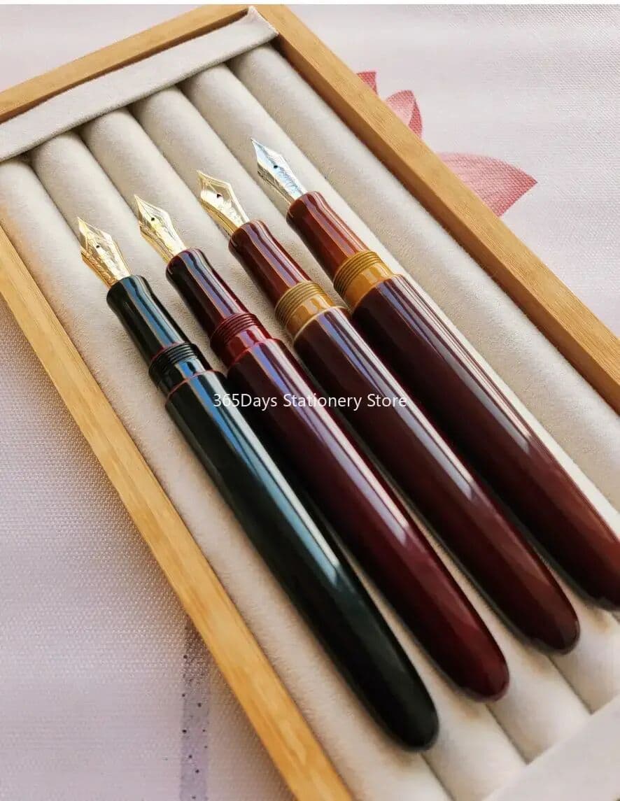 NONE SELMY Hand Made Cumberland Hard Rubber BOCK NO.6 Nib Fountain Pen For Sailor 21K/MB 146/Pilot 743/845/Wingsung 629 Writing Gift