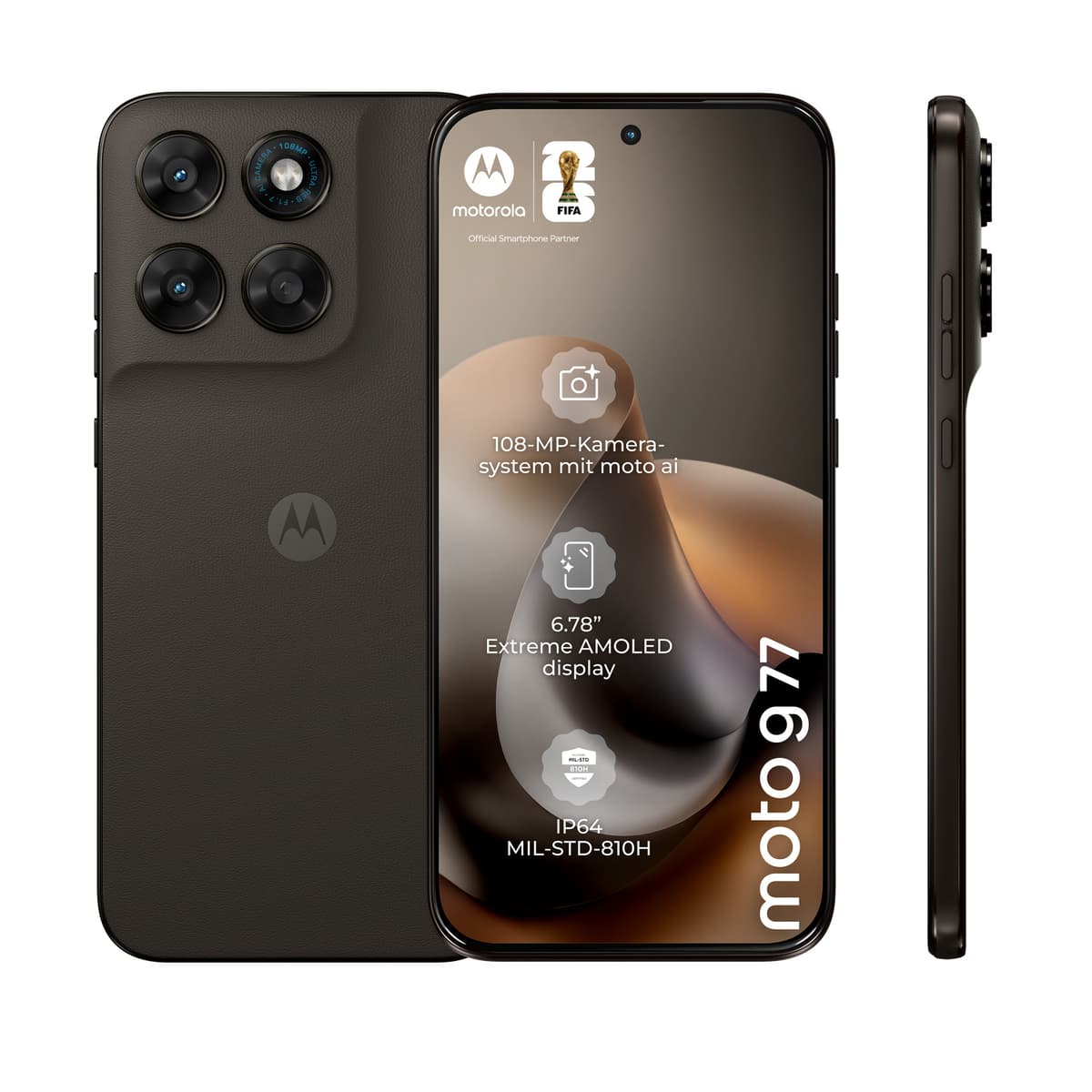 Motorola Moto G77 8GB/256GB Schwarz PBAW0036ES PANTONE Black Olive