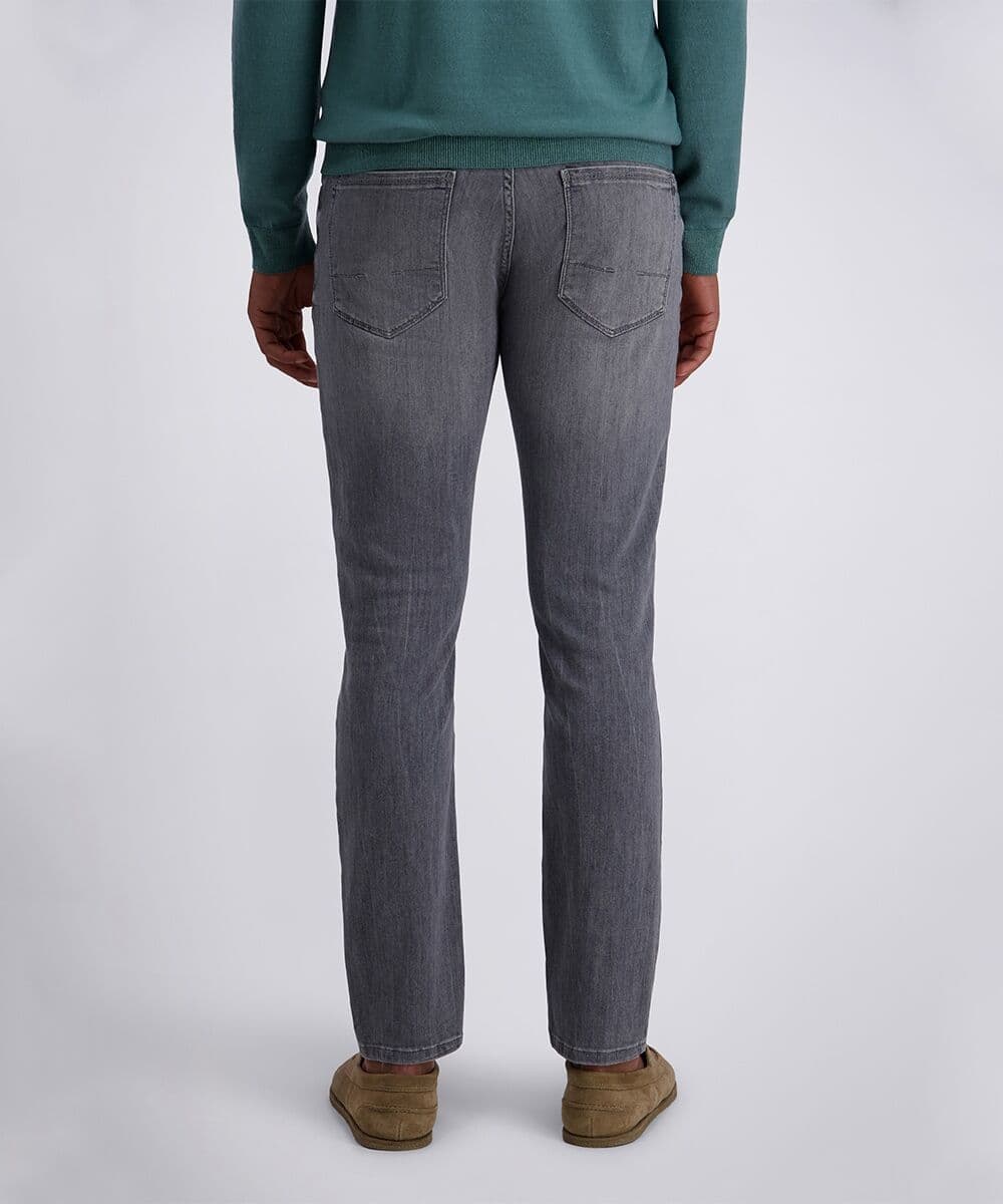 Tapered-fit-Jeans PIERRE CARDIN "PC-Limoux Futureflex", Herren, Gr. 34, Länge 32, grau (light grau used), Denim/Jeans, Obermaterial: 85% Baumwolle, 9% Polyester, 4% Elastomultiester, 2% Elasthan, unifarben, regular fit lang, Jeans Tapered-fit-Jeans, im Fi