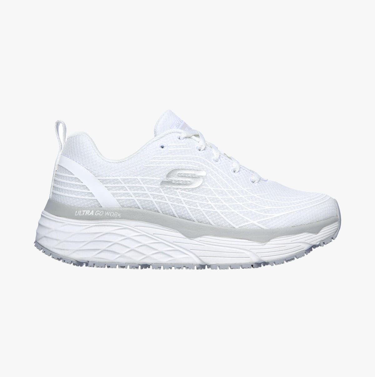 108016EC/WHT MAX CUSHIONING ELITE SR Dames Beroepsschoenen Wit