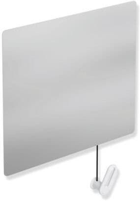 Hewi Kippspiegel 801.01.10098 600x540x6mm, mit Halter/Griff, signalweiß