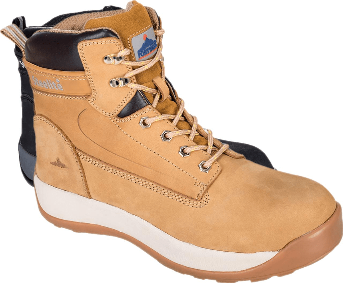Portwest Fw32 Steelite Constructo Nubuck-Støvle S3 Hro 43 Sort