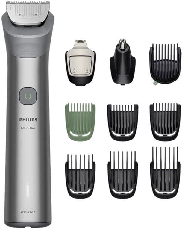 Philips Multigroom Σετ Επαναφορτιζόμενης Κουρευτικής Μηχανής Γκρι MG5921/15