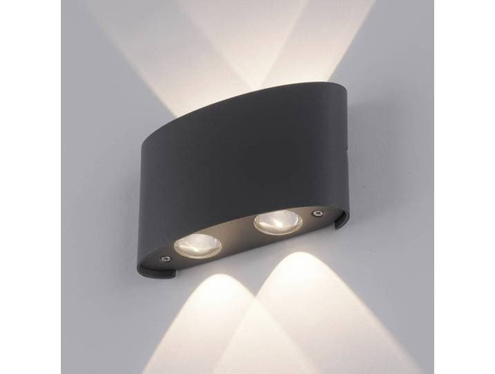 Paul Neuhaus LED Außenwandleuchte Carlo, schwarz, Aluminium, Modern