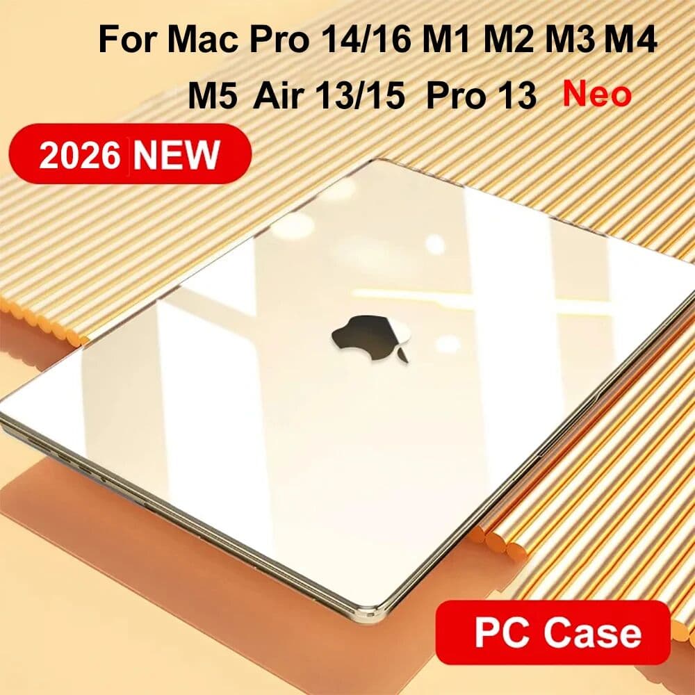 SZEGYCHX Laptop Cases for Macbook Pro 14 Case M5 M2 2026 Neo A18 Pro 16 Cover M3 M4 M1 Mac Book Air 13 Case 2026 13.6 Air 15.3 Funda