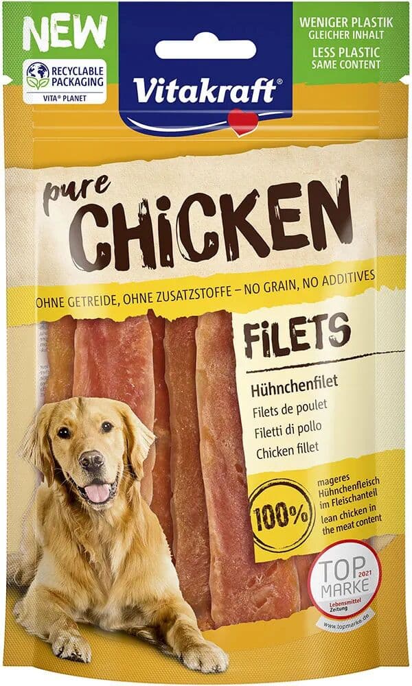 Vitakraft Snack De Tiras De Pollo 80gr 10 Unidades One Size