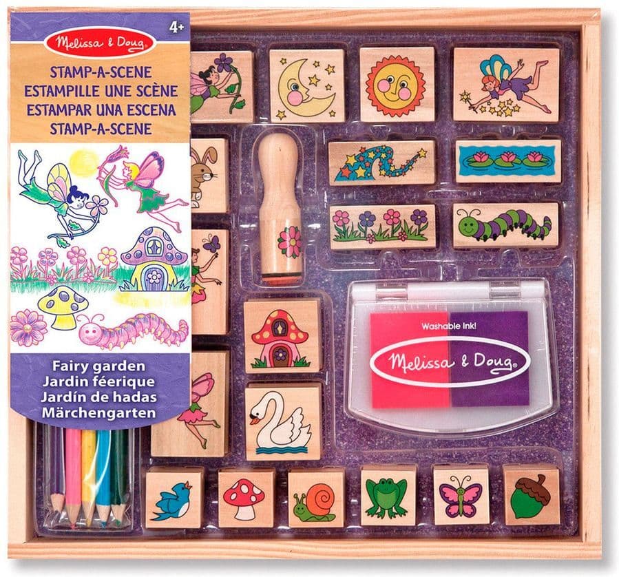 Melissa & Doug Stempelsett - Eventyrhage - 1 Stk. Form & Farge Leker Mor & Barn