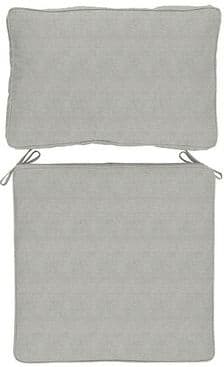 Replacement Seat and Back Cushion with Zipper - 26x42 - Box Edge, Oxford Stripe Fern - Ballard Designs