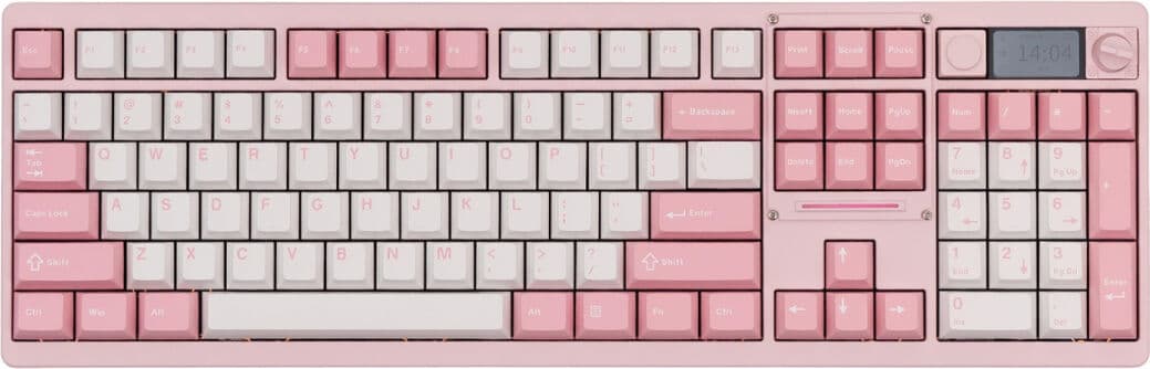 Chilkey Nd104 Trådløst Tastatur - Soft Pink [Ws Breeze]