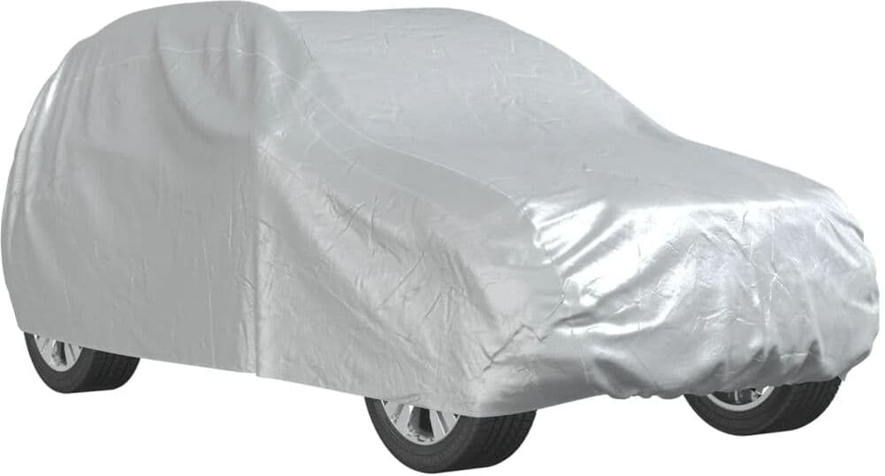 vidaXL Housse de voiture SUV avec sangles à boucle complète argenté XL