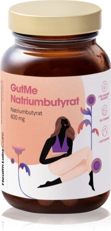 Health Labs Care GutMe Natriumbutyrat Kapseln mit hohem Gehalt an Buttersäure, magensäureresistent 60 Kapseln