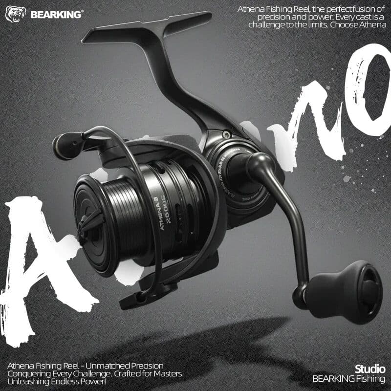 NONE Bearking 26  Athena Spinning Fishing Reel Lightweight Carbon Fiber For Ultralight Lure General Purpose Fishing Angling