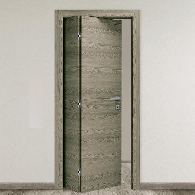 Leroy Merlin Porta interna pieghevole a libro asimmetrica Almond in legno colore avena, L 70 x H 210 cm, apertura a sinistra
