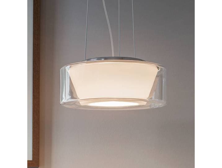 Serien Lighting Hängelampe Curling M, dimmbar, klar / transparent, für Wohn- / Esszimmer, Glas, Design