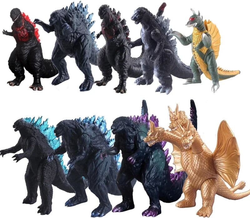 Bandai Anime Movie Godzilla Series Action Figure burning godzilla VS King of Monsters PVC soft rubber model Joint mobility Kid Toy Gift