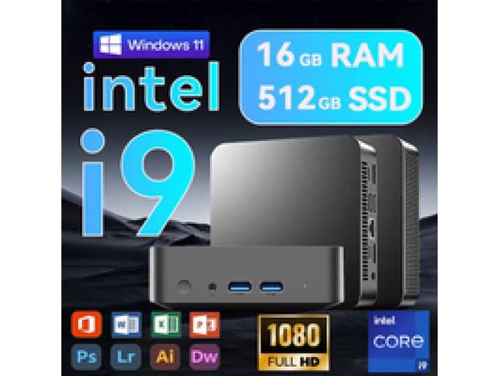 2026 Draagbare Intel Core I9 10980HK I3-6100U Mini PC Computer Windows 11 16GB RAM 512GB 1TB SSD Gaming Computer WiFi 6 USB Draagbare Mini Desktop PC