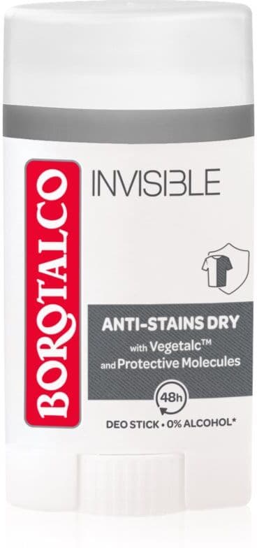 Borotalco Invisible Deodorant Stick 40 ml