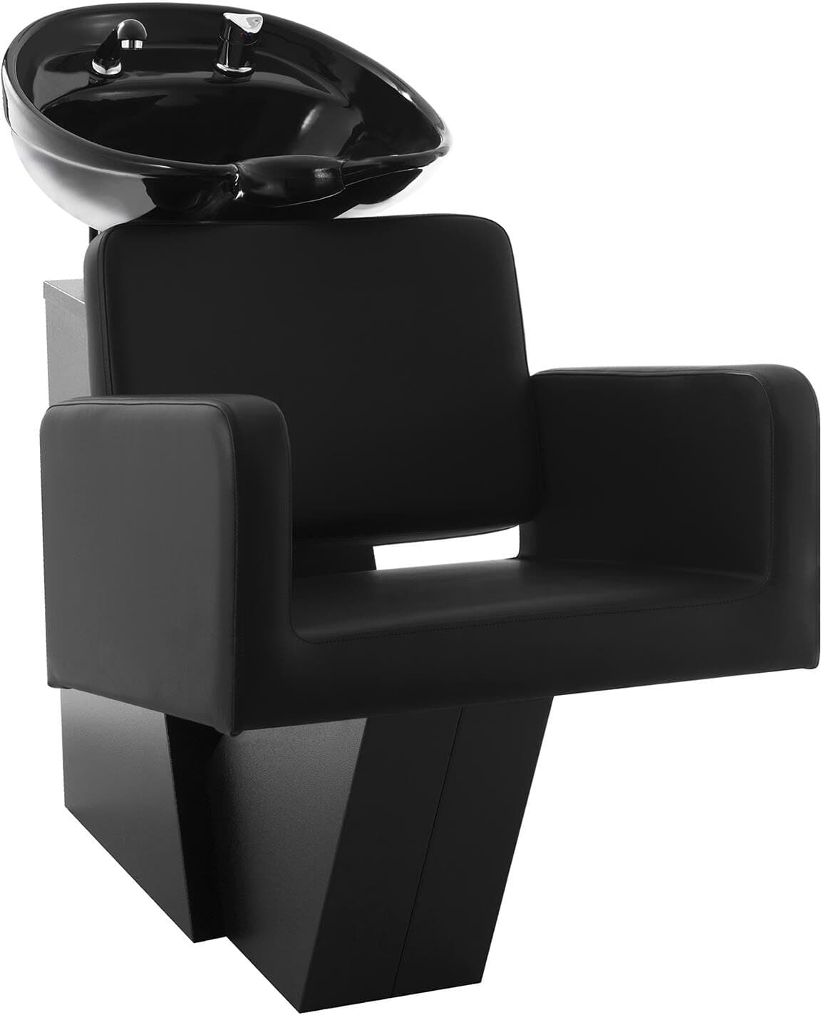 physa Friseur Waschbecken mit Sessel - 600 x 505 mm - Schwarz