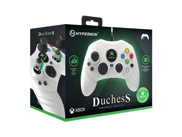 Hyperkin - DuchesS - bedrade controller voor Xbox Series X S / One / Windows 11/10 (wit)