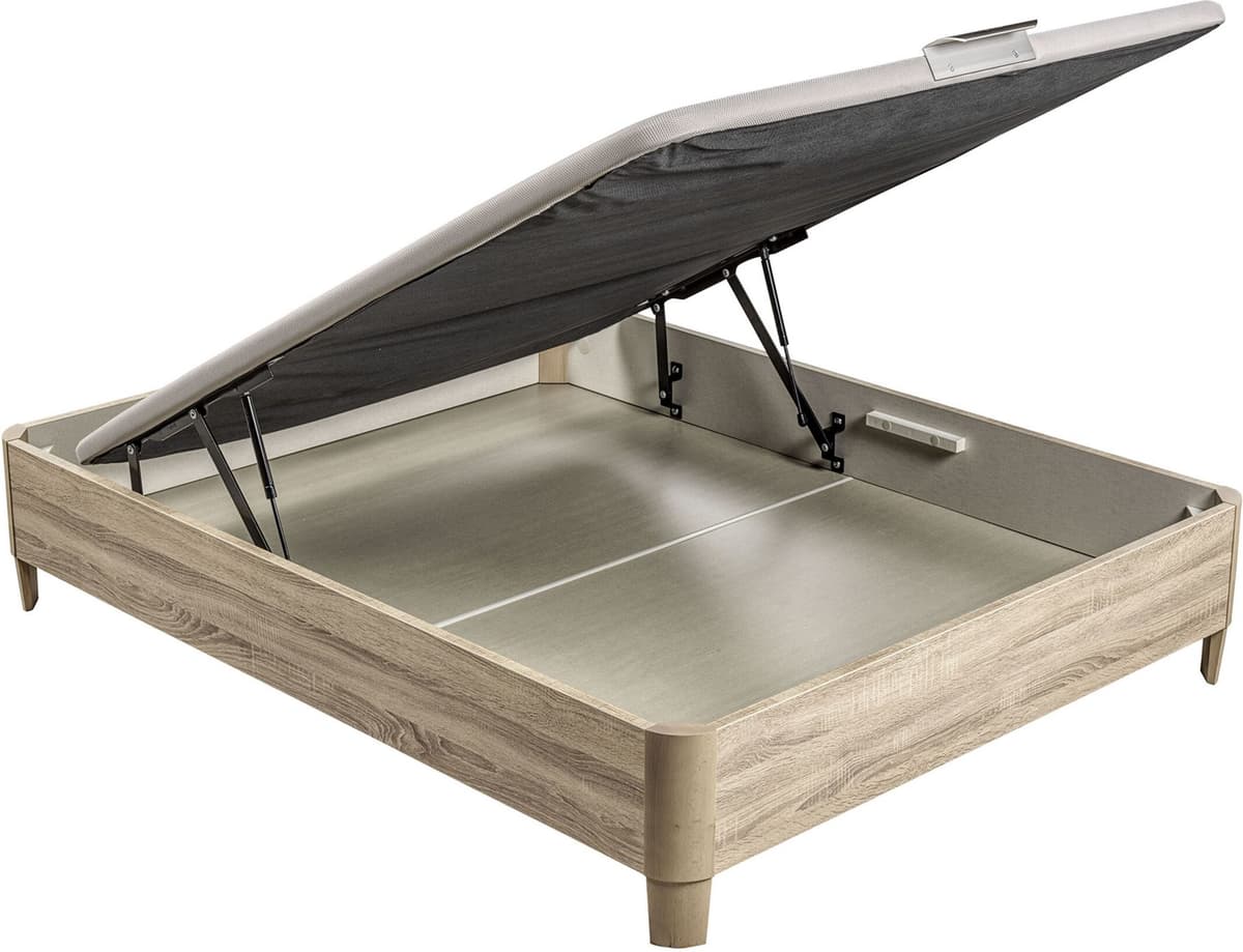 Pikolin Canapé abatible de madera con patas Design .  (Cama 80 x 200 cm) Natural