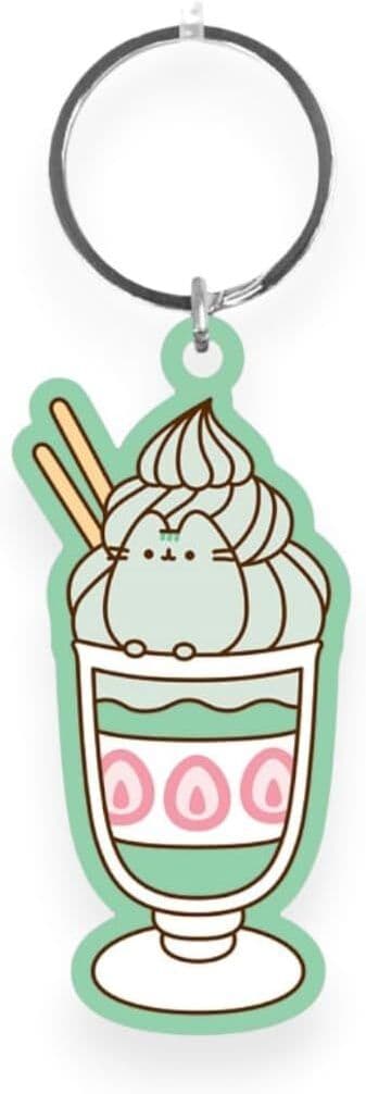 Pyramid Pusheen (Matcha) PVC Avaimenperä