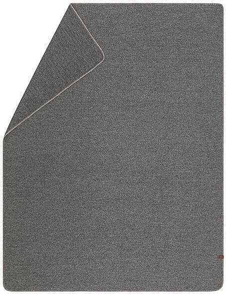 David Fussenegger Wohndecke MERANO Uni 160x200cm Grau  grau EG