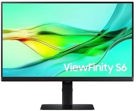 Monitor Profesional Samsung ViewFinity S6 S60UD S27D604UAU 27"/ QHD/ Regulable en Altura/ Negro