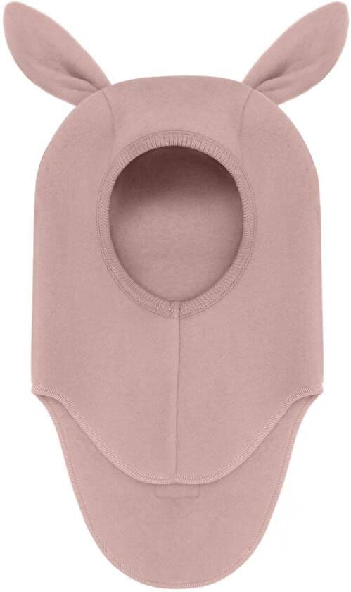 Huttelihut Balaclava Ears Wool Fleece Mahogany Rose 53/4-6 år