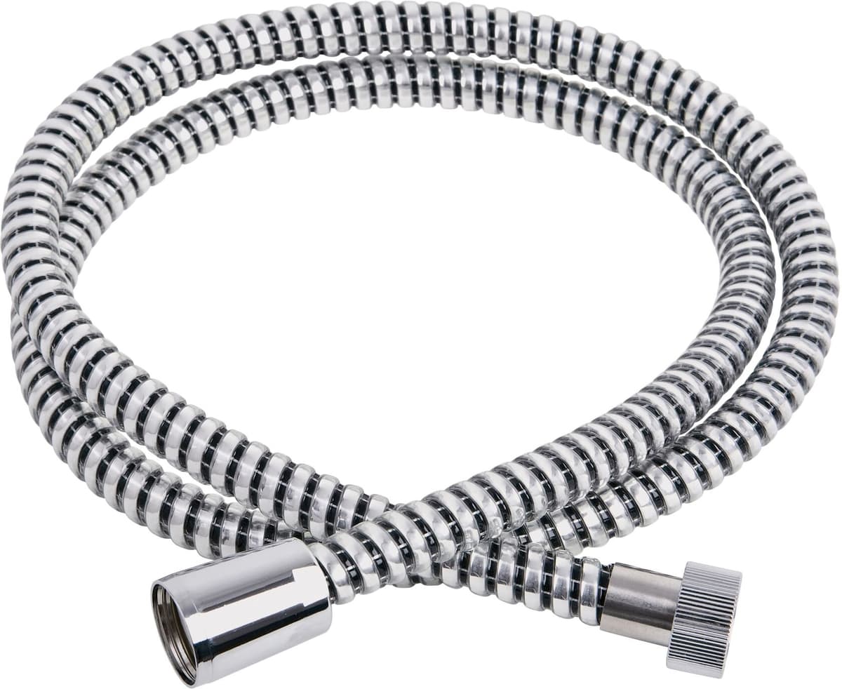 Brauseschlauch ADOB "Flex Classic", silber (silberfarben), L:2m, Kunststoff, Schläuche, Brauseschlauch, Verschraubungen aus Messing verchromt silberfarben 2m