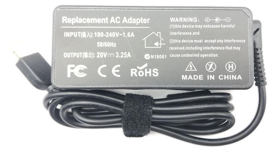 T-ProTek 65W adapter netvoeding oplader compatibel met Lenovo IdeaPad 320s-14