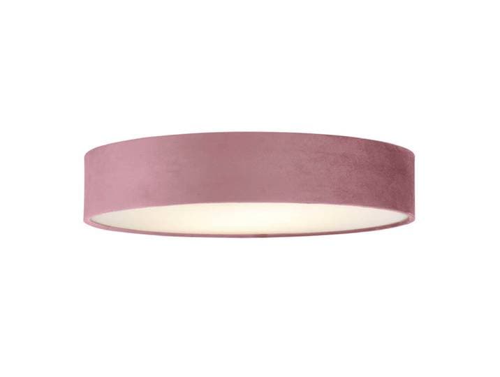 Plafondlamp Drum Pleat 50cm velvet roze Searchlight - 23298-3PI