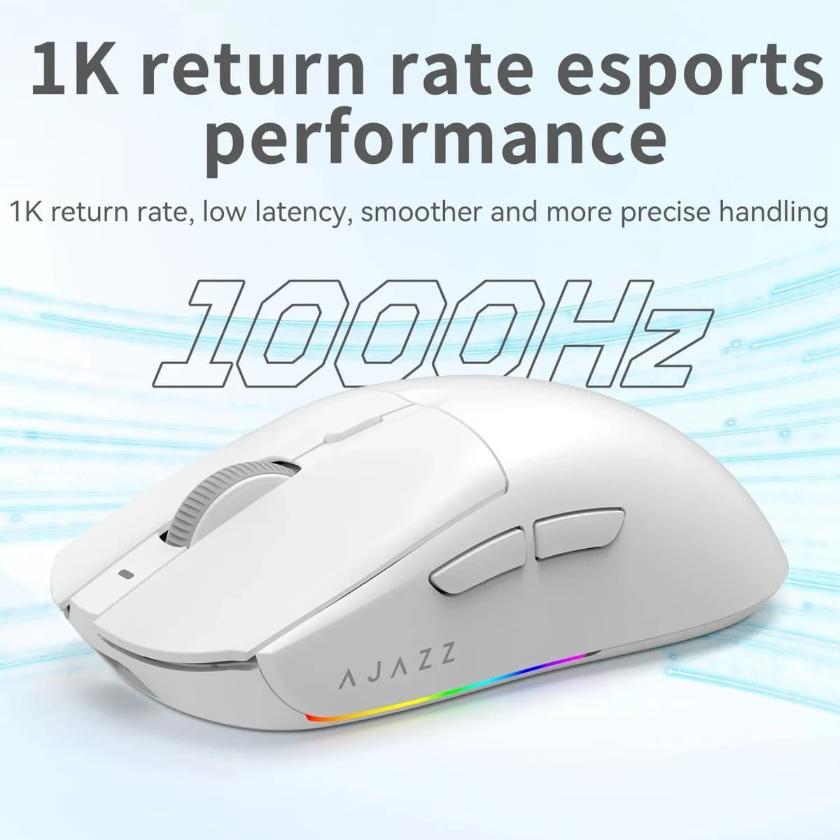 NONE AJAZZ AJ139 V2 MC Wireless Gaming Mouse PAW3311 12000DPI 66g Lightweight 3-Mode RGB Magnetic Charging Macro for PC Laptop Gamer
