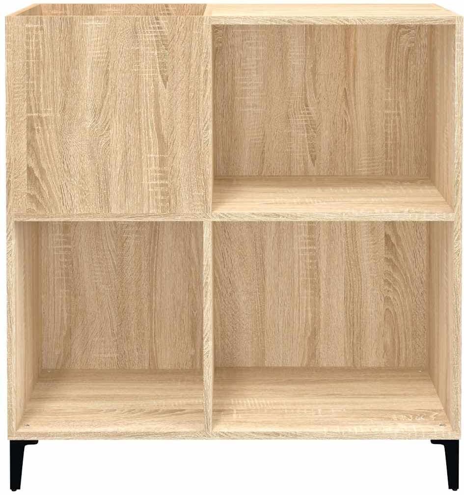 vidaXL Armoire à disques chêne sonoma 84,5x38x89 cm bois d'ingénierie