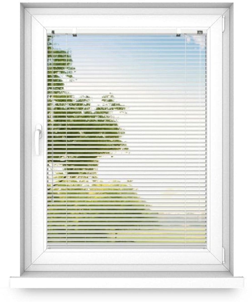 Time4blinds Binnenjaloezieën Zonder Boren - Aluminium - Zilveren Glans - Rechts - B: 180 cm, H: 300 cm