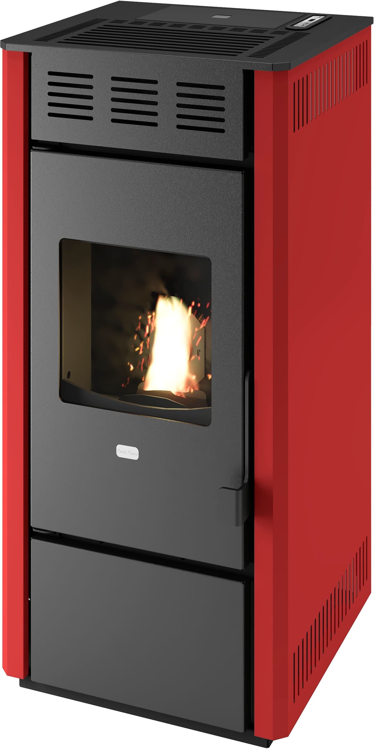 Punto Fuoco STUFA A PELLET AD ARIA PUNTOFUOCO MARTINA ROSSA 10 kW CON TELECOMANDO