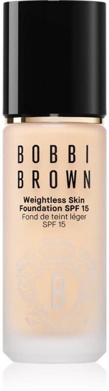 Bobbi Brown Weightless Skin Foundation SPF 15 μακράς διαρκείας μεικ απ με ενυδατικό αποτέλεσμα απόχρωση Warm Ivory 30 ml