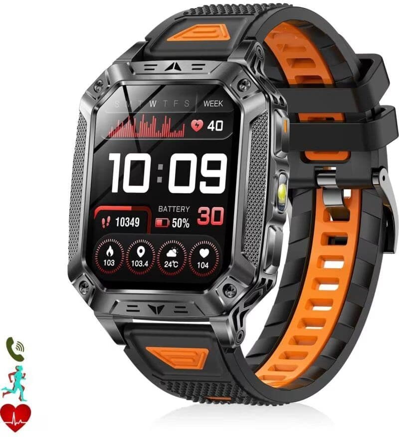 Smartwatch Dam Qs86 Bluetooth Con Llamadas Y Monitor De Salud Negro 1,3x4,7x6 Hombre